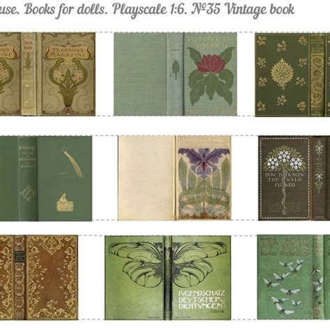 Printable Miniature Book Covers Covers In Pdf Scale