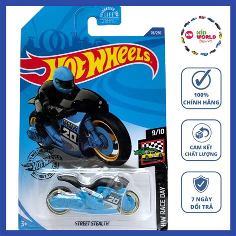 Xe mô hình Hot Wheels basic Moto Street Stealth GHC Shopee Việt Nam
