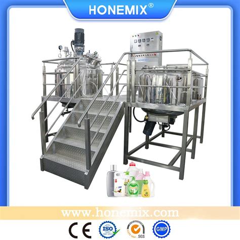 Honemix Fixed Type High Shear Vacuum Homogenizer Emulsifying Mixer For