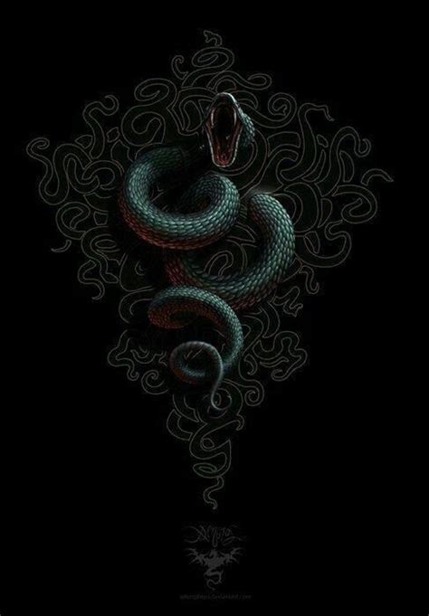 Snake Wallpaper Snake Art Dark Wallpaper