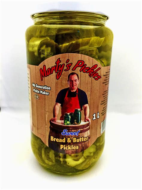 1l Sweet Bread And Butter Pickles Marty S Pickles