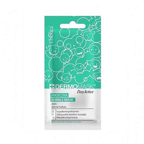 L Biotica Dermomask Day Aloe Green Tea Bubble Mask Maska Na Dzie