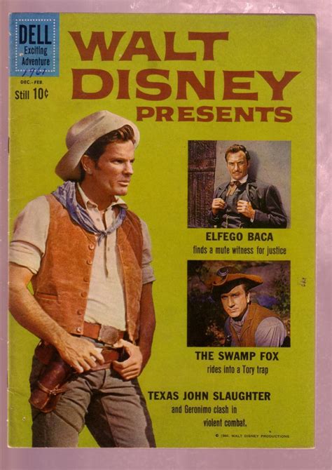 Walt Disney Presents 6 1961 Texas John Slaughter Tv FN Comic Books