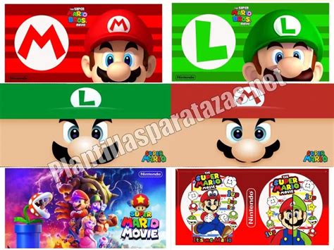 7 Plantillas Para Sublimar Tazas De Mario Bros