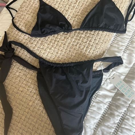 Frankie S Bikinis Swim Frankies Bikini Black Triangle Kealy Bikini