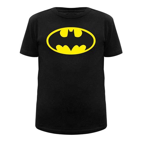 Playera Batman Talla Manga Corta Con Estampado Logo Cl Sico Negra