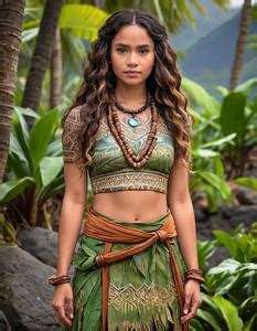 Free Maui Moana Costume Adults AI Face Swap