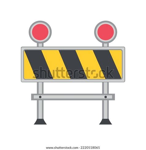 Construction Roadwork Vector Sign Isolated Black Stock Vector (Royalty ...