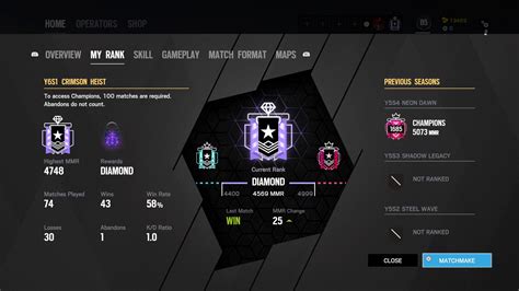 PS Rainbow Six Champion/Diamond Account for $50. | EpicNPC Marketplace