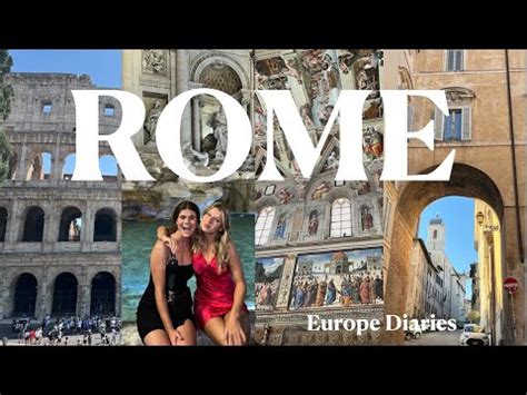 Rome Travel Vlog Europe Diaries Visiting Vatican City Colosseum