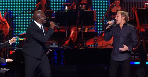 Michael Bolton And Seal Sing When A Man Loves A Woman And Its A Man