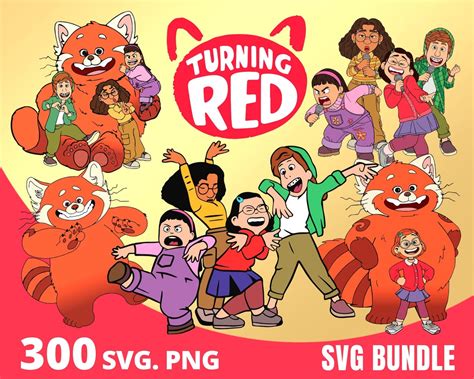 Turning Red Svg Bundle Turning Red Clipart Png Mei Lee Cut Files