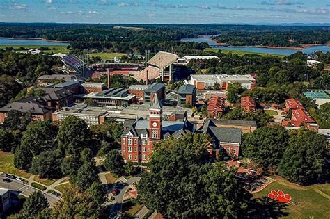 Clemson University Clemson Campus Map