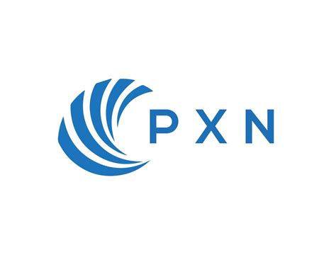 PXN letter logo design on white background. PXN creative circle letter ...