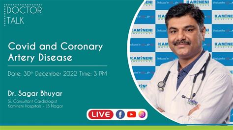 Covid And Coronary Artery Disease Kamineni Hospitals Lb Nagar Youtube