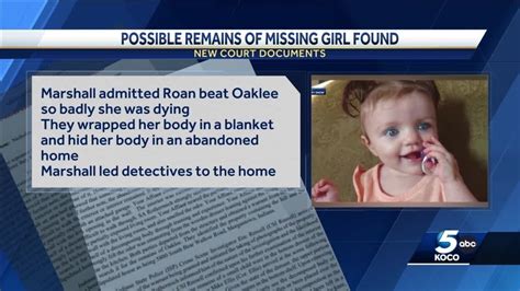 Remains Believed To Be Missing 2 Year Old Oklahoma Girl Found In Drawer