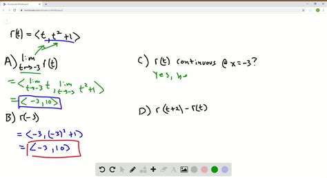 Solvedfor Each Of The Following Vector Valued Functions Calculate