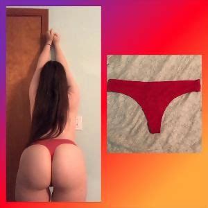 PornPic XXX Selling 20 Red Seamless Thong Panties Check My Panty