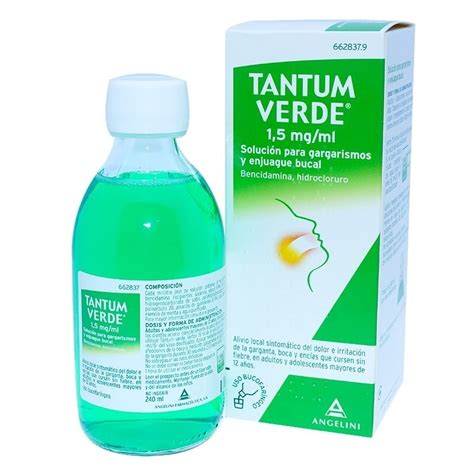 Tantum Verde Mg Ml Solucion Para Gargarismos Y Enjuague Bucal