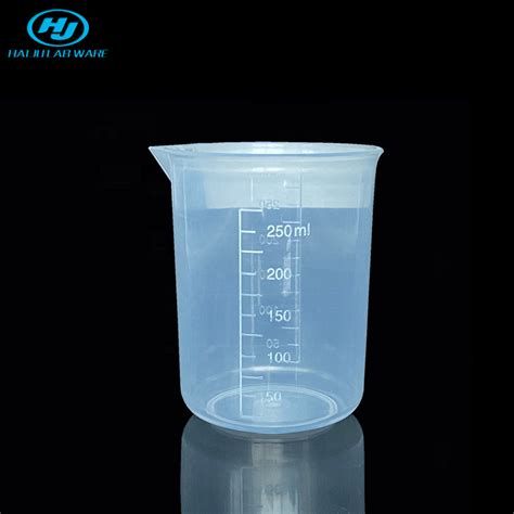 Haiju Lab Plastic Ml Disposable Transparent Medical Measuring Cup