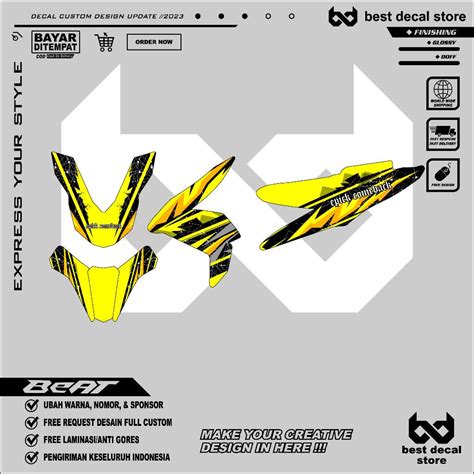 Jual Decal Beat Street New 2021 2022 2023 Full Body Stiker 2020 Racing