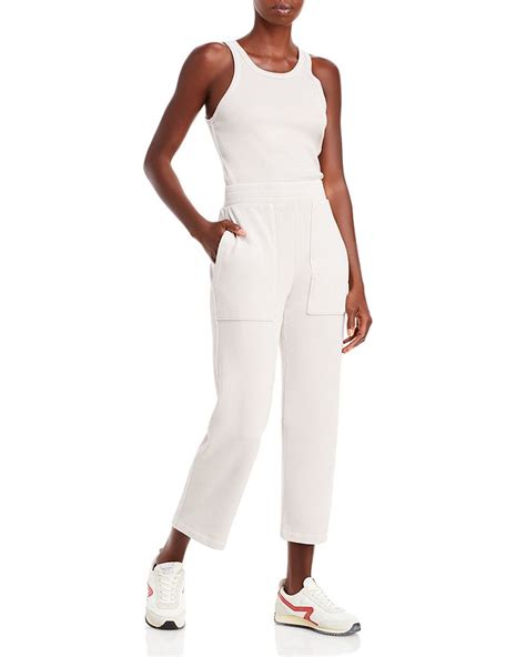 Amo Ribbed Tank Top And Zoey Straight Leg Cropped Sweatpants Bloomingdales