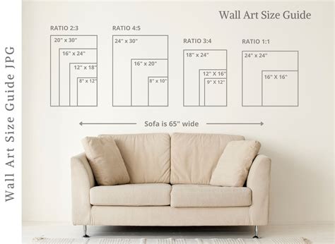 wall art size guide wall size comparison chart print size etsy australia