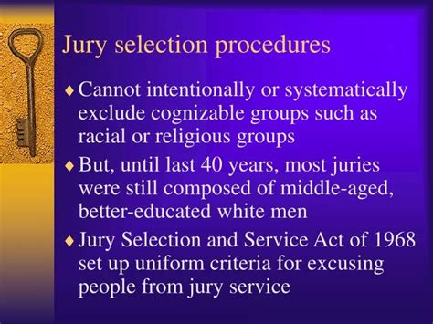 PPT - Jury selection procedures PowerPoint Presentation, free download - ID:405263