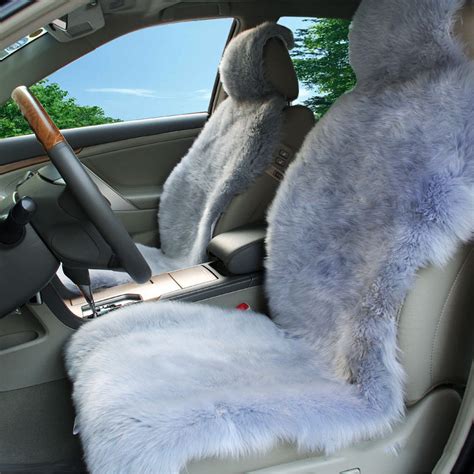 Custom New Design Luxury Car Seat Cover Set Heep Skin Fur Front Car