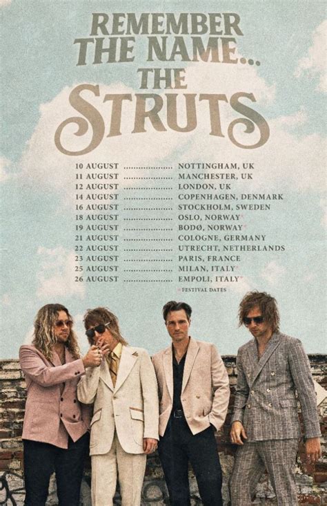 The Struts Announce Uk European Headline Tour Mnpr Magazine