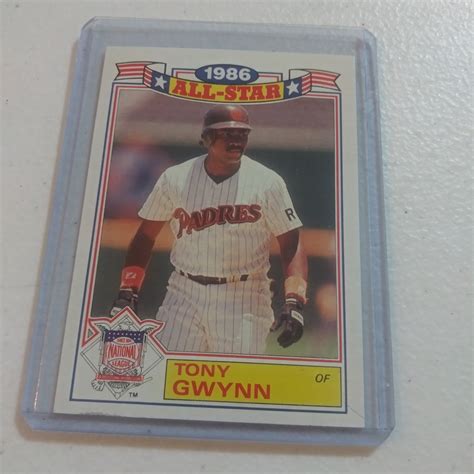 Rare Tony Gwynn 1987 Topps 6 Of 22 Commemorative Set Baseball Etsy In