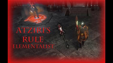 Poe Sanctum Trying To Create A Atziri S Rule Elementalist Build