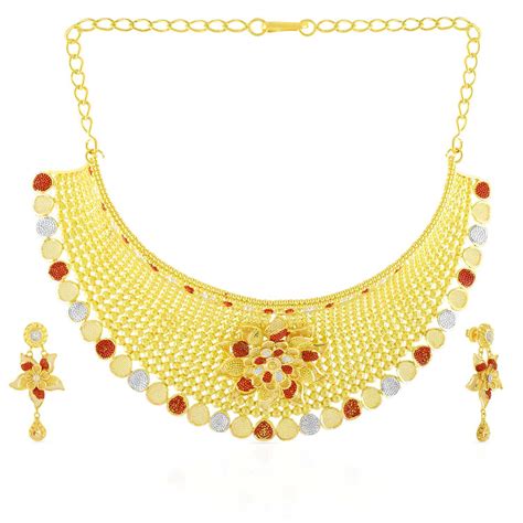 Buy Malabar Gold Necklace Set Nsnk272228 For Women Online Malabar Gold And Diamonds