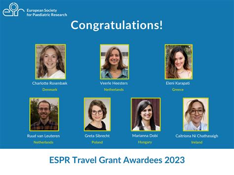 Travel grants - European Society for Paediatric Research