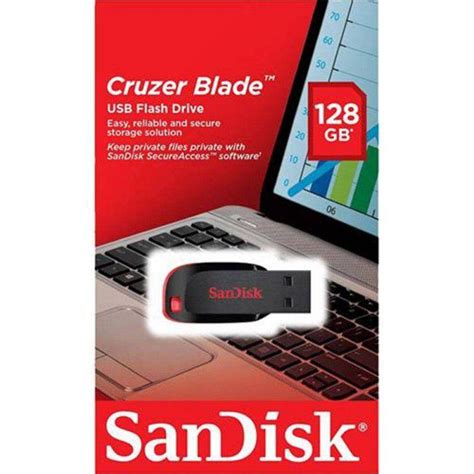 Pen Drive Sandisk 128GB Cruzer Blade Z50 SDCZ50 128G B35 Kingston