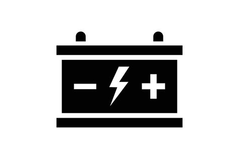 Battery Icon Vector Car Battery Power Supply Sign Illustration By Eps