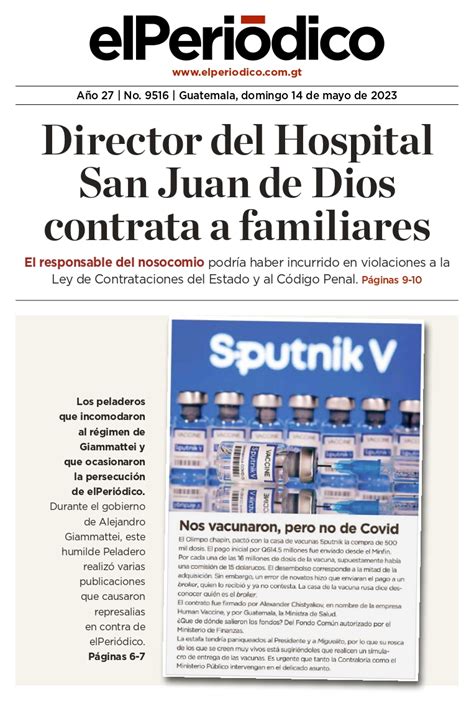 elPeriódico on Twitter Penúltima edición diaria Domingo 14 de mayo