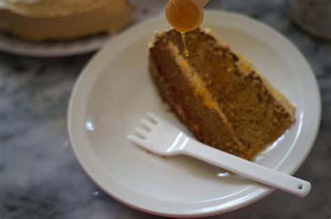 Black Tea Cake With Salted Honey Buttercream