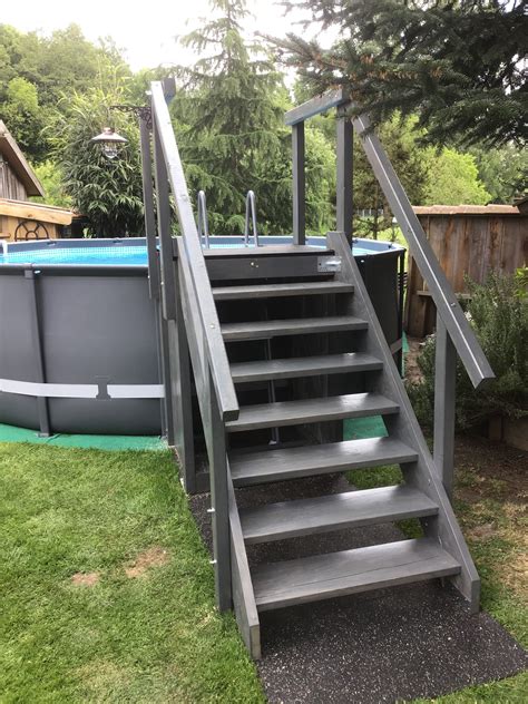 Pooltreppe Gartenpools Garten Pool Selber Bauen Pool Im Garten