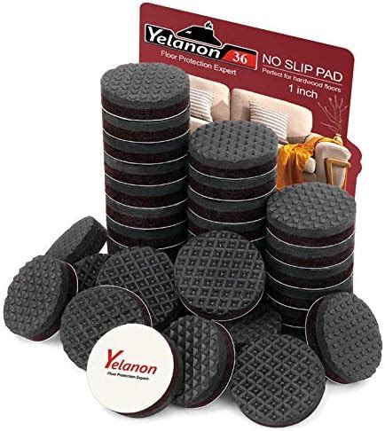 Yelanon Non Slip Furniture Pads 36 Pcs 1Furniture Grippers Non Skid