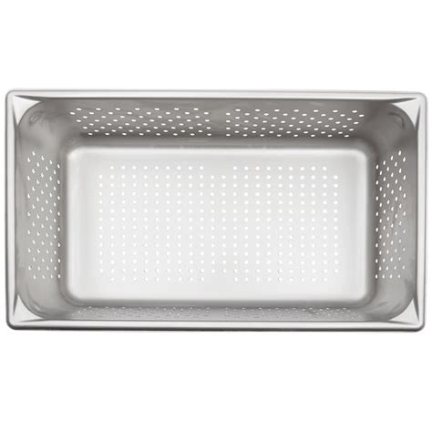 Vollrath Super Pan V Full Size Steam Pan Perforated Stainless