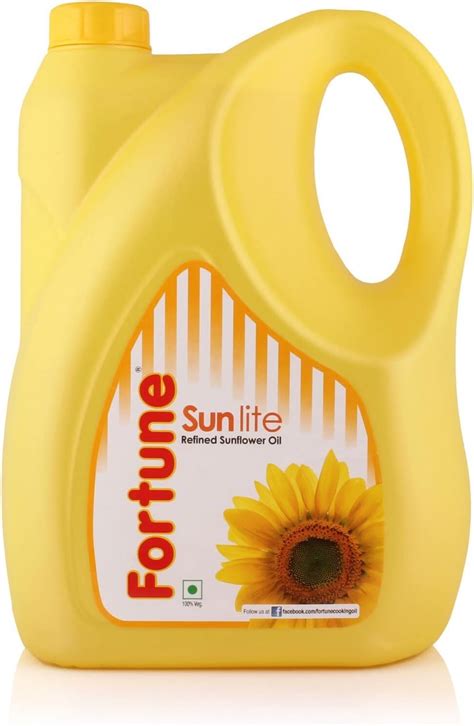 Fortune Refined Sunflower Oil 5 Litres Grocery And Gourmet Food