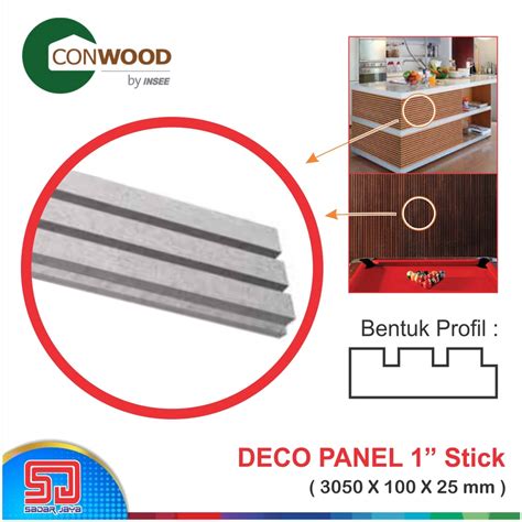 Jual Conwood Decorative Panel 1 Stick Plank Dekorasi Dinding Panel