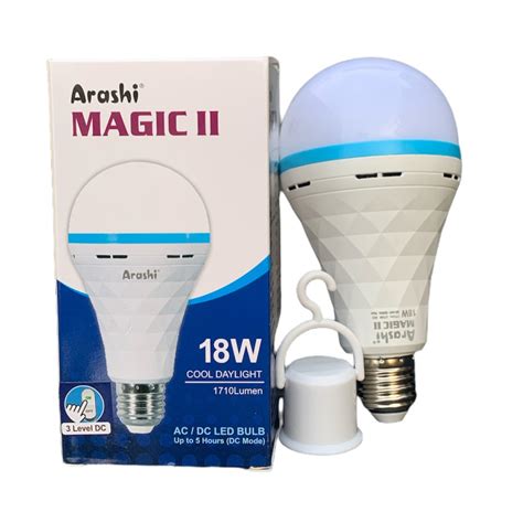 Jual Led Arashi Magic Lampu Bohlam Emergency W W W Watt Watt