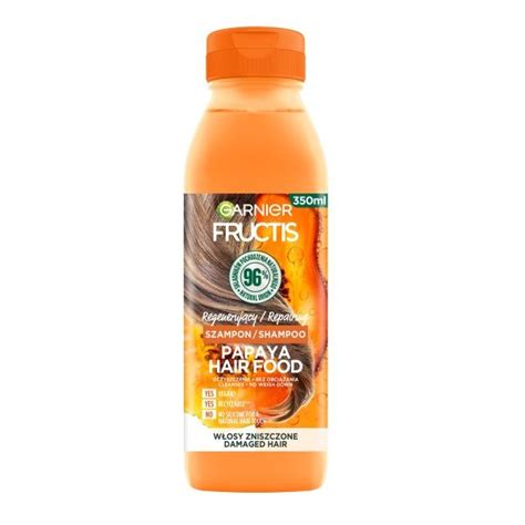 Garnier Fructis Papaya Hair Food Szampon regenerujący do włosów