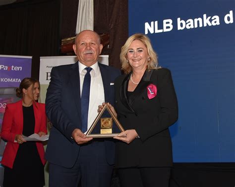 NLB Banka D D Sarajevo Dobitnica Priznanja Zlatni BAM 2022