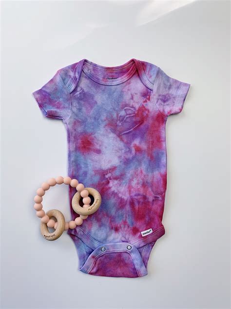 Organic Cotton Baby Onesies Hand Dyed And Tie Dye Reusable Etsy