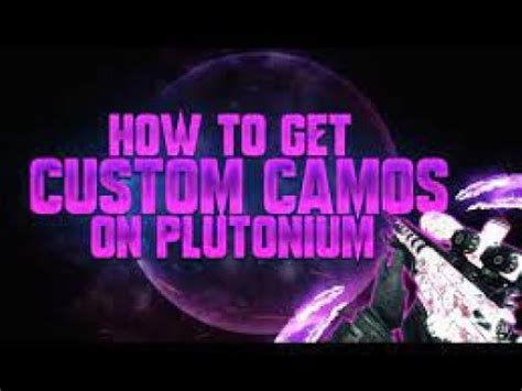 How To Make A Animated Custom Camo For Bo Plutonium Custom Camo Pack