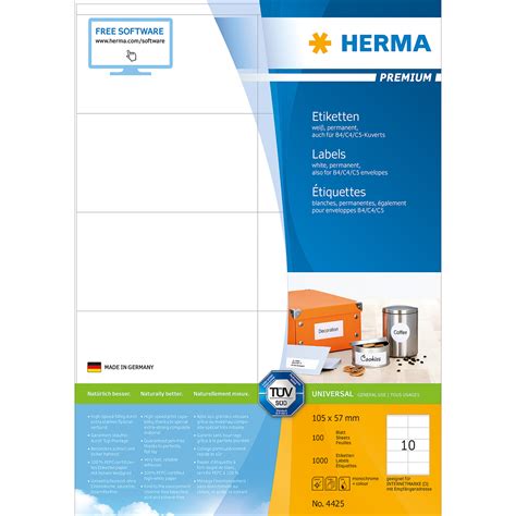 Etikett Herma Superprint Kop Laser Ink Jet Etiketter Nybloms Se