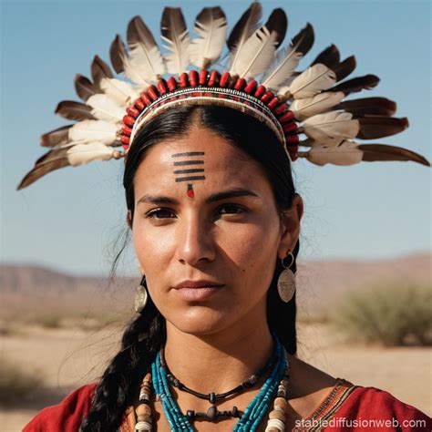 Indigenous Shaman Woman Stable Diffusion Online